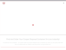Tablet Screenshot of cooperdisposal.com